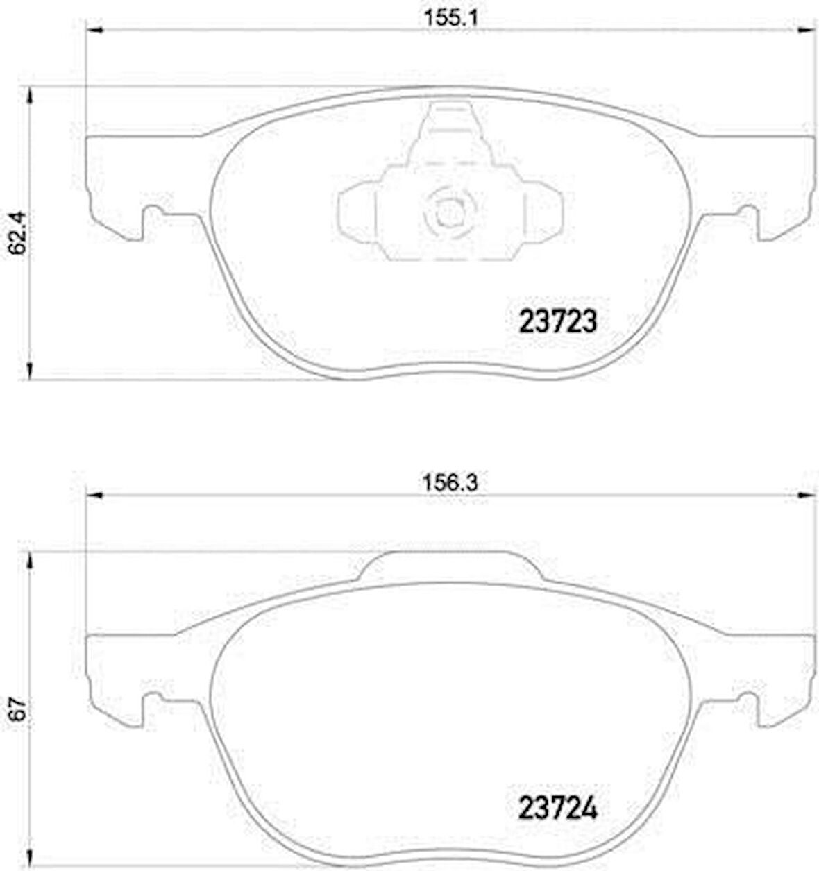 Mazda 3 Ön Fren Balata [Maher] (3M5J2K021AB)